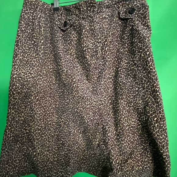 TALBOTS LEOPARD PRINT SKIRT, SIZE 12 - Picture 5 of 5